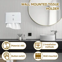 Wall Mount Toilet Paper Dispenser Punch Free Toilet Tissue Drawer Box Paper Towel Holder for Bathroom Restroom Kitchen Supplies 2