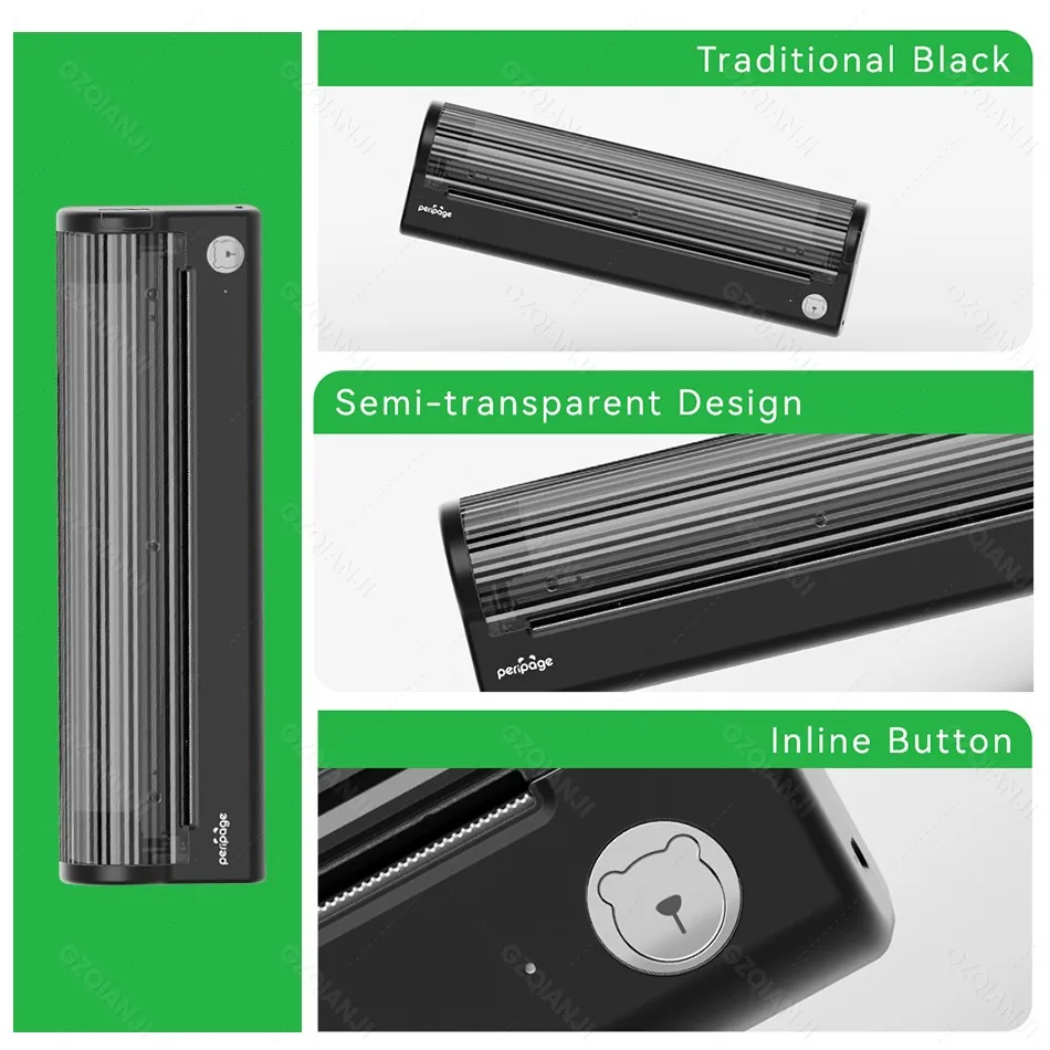 Official 304DPI Peripage P80 Portable Thermal Printer A40 Inkless Tattoo Stencil Transfer Maker For Mobile Travel Office Print