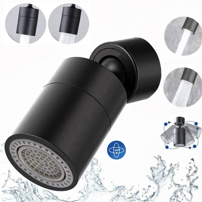 

Kitchen Sink Faucet Aerator 2 Mode Bathroom Faucet Spray Head Filter Adjustable 360° Rotary Splashback Tap Nozzle Bubbler Filter