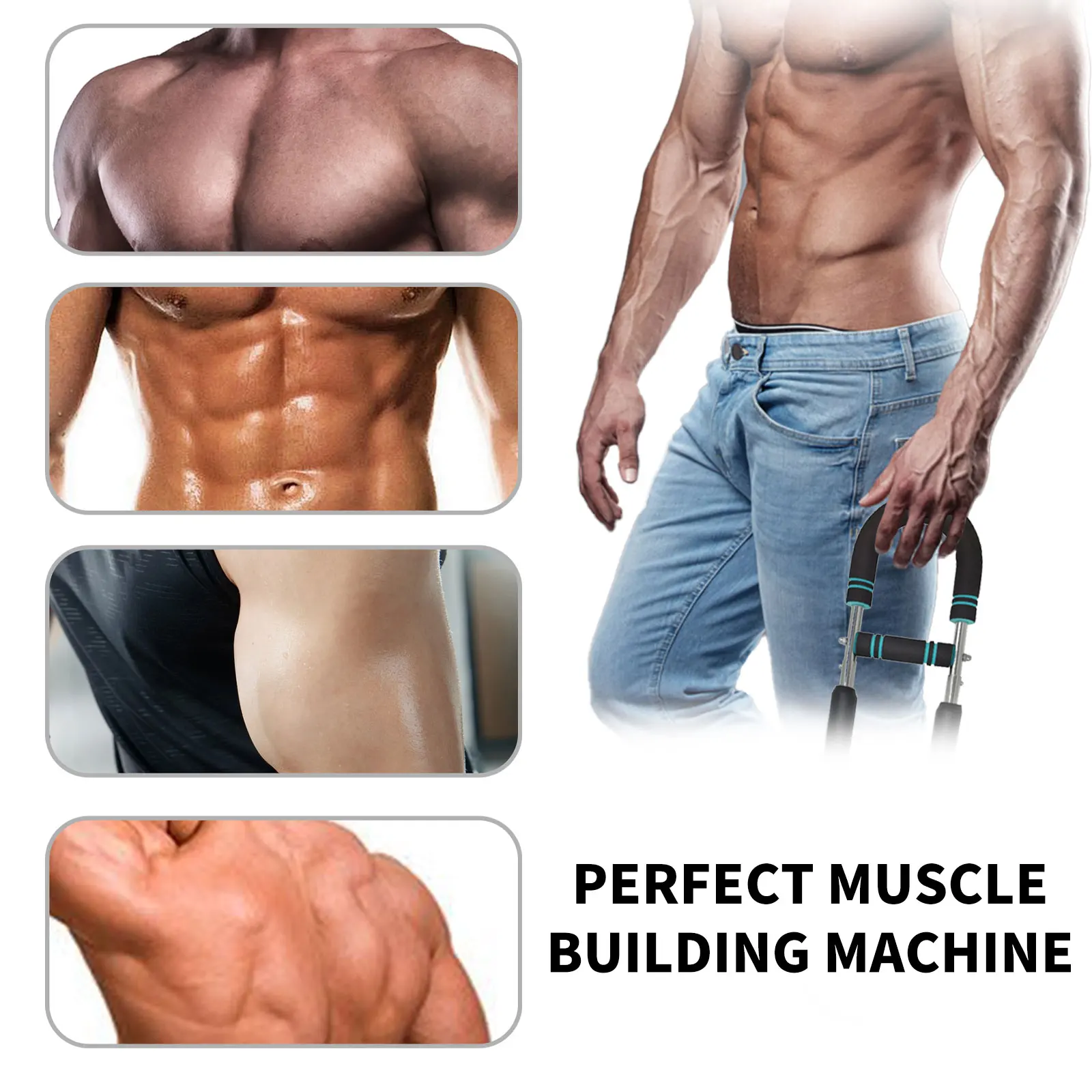 Portable Spring Resistance Arm Trainer, Adjustable Forearm Strengthener Arm Exercise Equipment Chest Workout Equipment