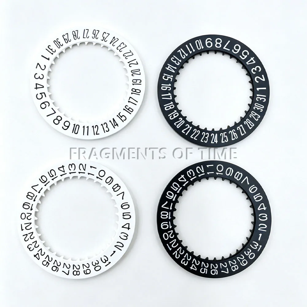 Calendar Disc Replacement Parts in White and Black with Dual Digit Design