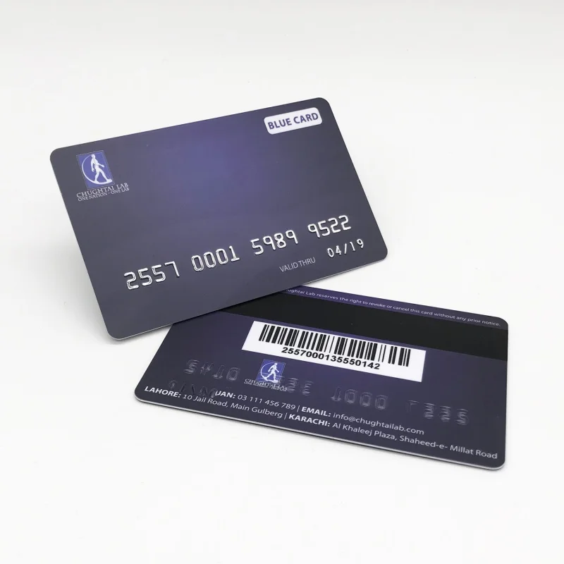 PVC 멤버십 카드, 골드 및 실버 엠보싱 카드 번호, 200 개