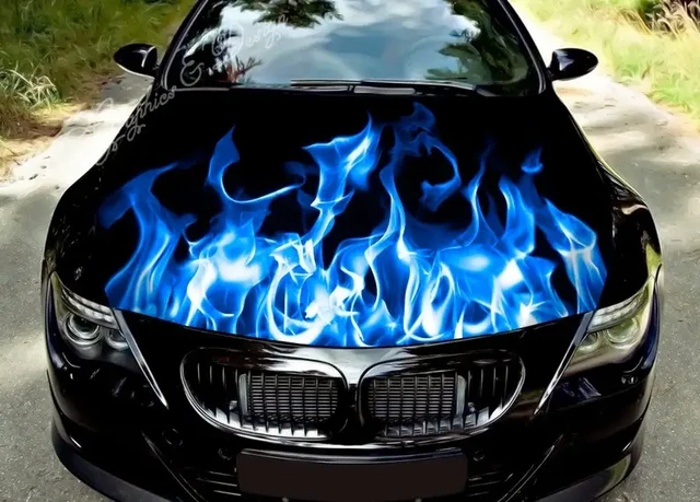 Feuer Motorhaube Autoaufkleber