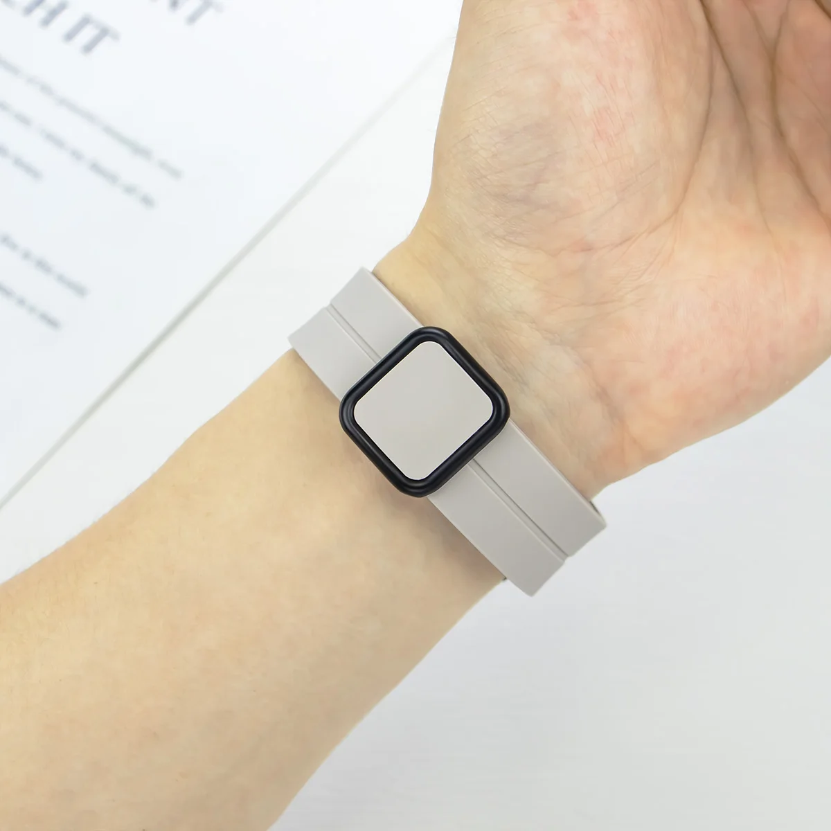 Enhanced Magnetic Buckle Silicone Sports Strap