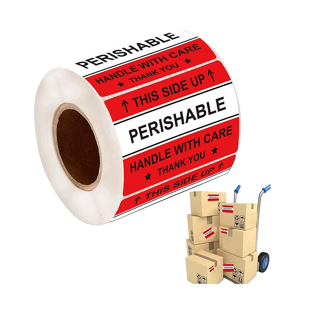 250 Pcs Shipping Mailing Warning Fragile Stickers Red ...