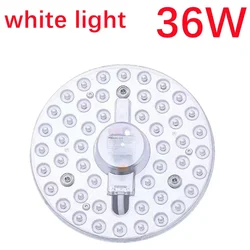 White/Tricolor Dimming LED Ring Ceiling Light - Modern Circular Panel Lamp (36W Cold White)