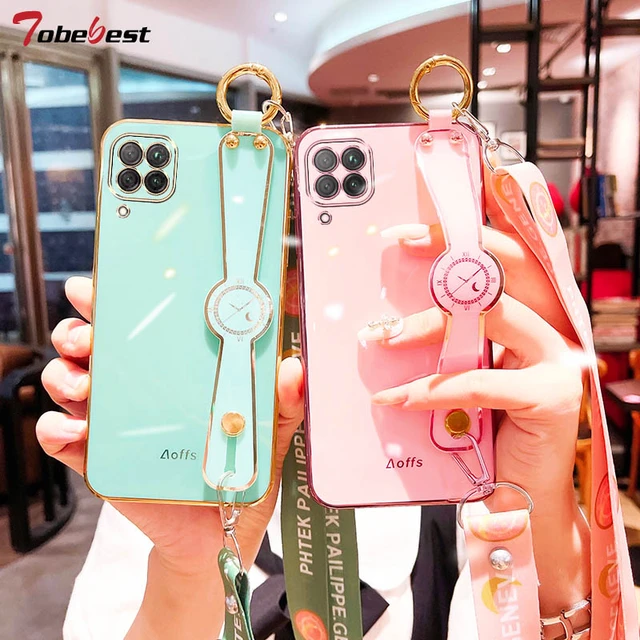 Crossbody Lanyard Quicksand space bear Plating Case for Samsung Galaxy A14  A24 A34 A54 A74 A13 A23 A33 A53 A73 4G 5G Cover - AliExpress