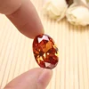 13x18MM 18.38CT Unheated Champagne Sapphire Diamond Oval Cut Loose Gemstone Diamond Jewelry Wedding Decorative Crafts 5