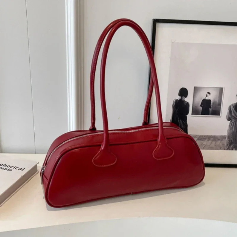 Sense Retro Pu Zipper Ladies Shoulder Bags Trend Light Luxury Bags Women Handbag Bolsas Femininas