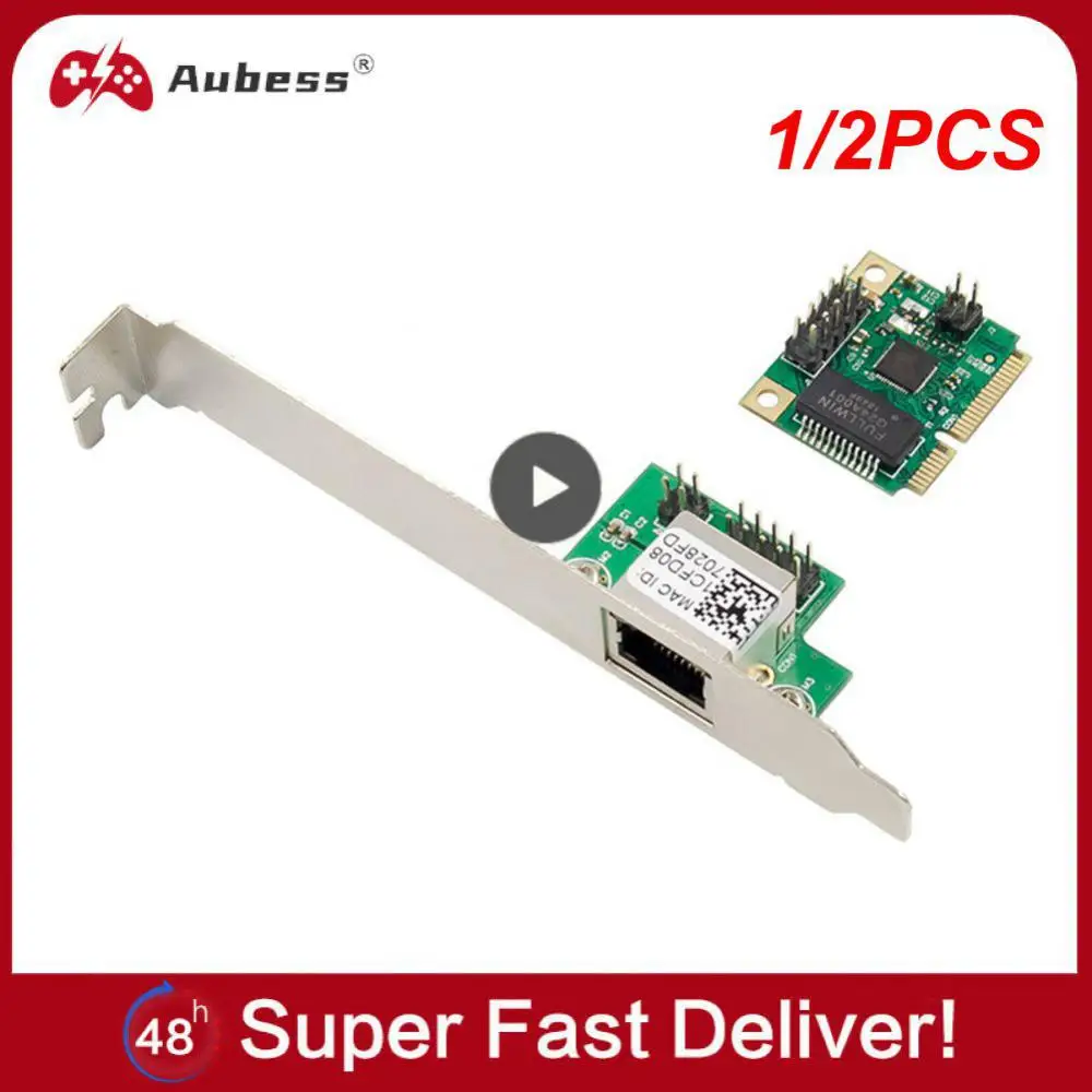 

1/2PCS Base-T Gigabit Network Adapter I225 Chip 2500Mbps M.2 B/M Key To Pcie 2.5Gb Ethernet Card RJ45 LAN Controller Card