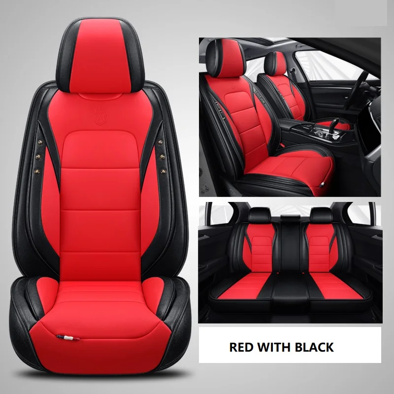 

Car Accessories Seat Cover Set For Sedan SUV Leather 5 Seaters Auto Automotive For Golf 5 Bmw F10 Passat b8 Peugeot 206 Pink