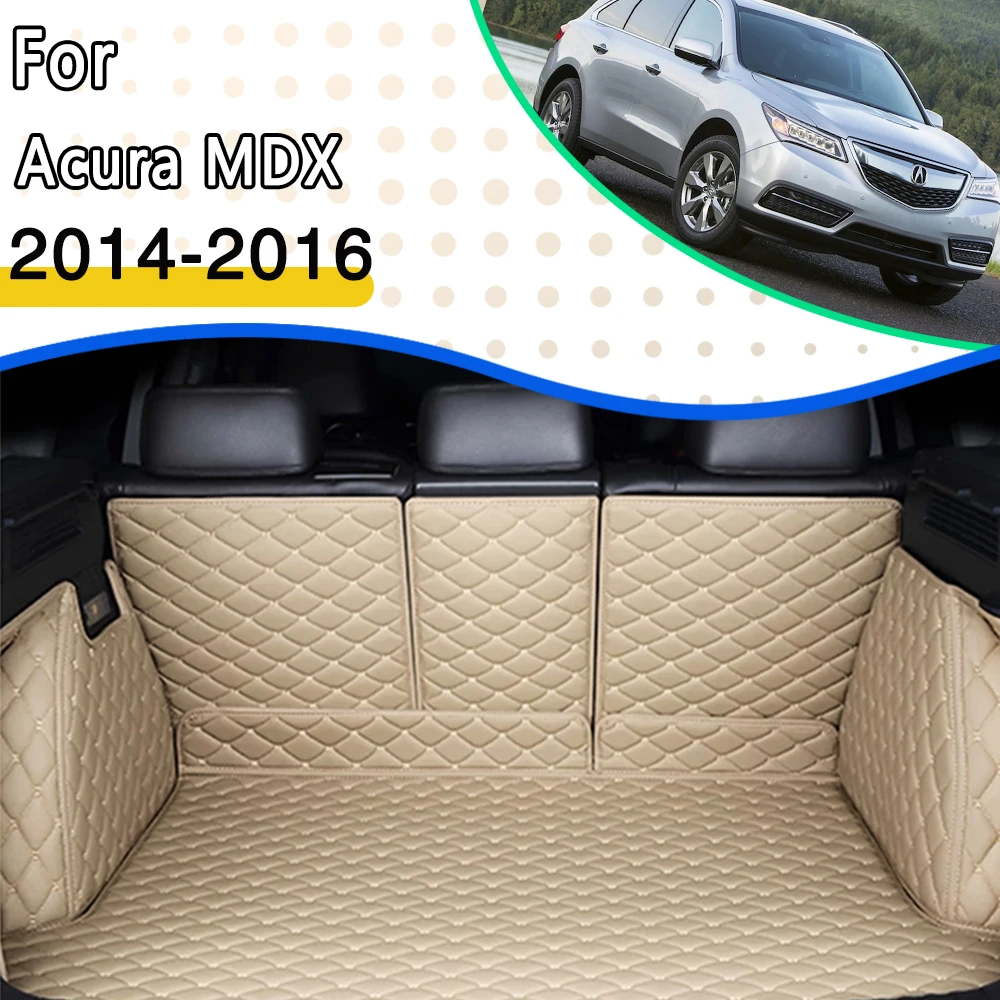 

Trunk Mat For Acura MDX YD3 2014~2016 Waterproof Proection Pads Car Interior Trunk Window Pad Tank Organizer Mat Car Accessories