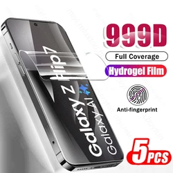 Enhanced Hydrogel Film Screen Protector Set - 5 Pack - Galaxy Flip 7 (Transparent - 5PCS)