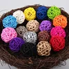 Pet Bird  Chewing  Bird Rattan Ball Toy For Parrot Budgie Parakeet Cockatiel Chewing Playing  Parrot Cages Toys 5pcs 1