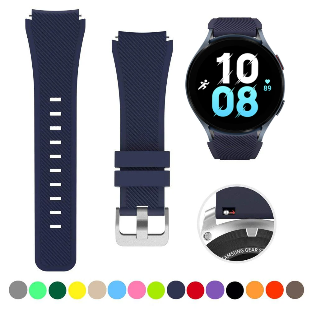 20Mm Pasek Do Samsung Galaxy Watch 6 5 40Mm 45Mm 46 Biegów S3 Frontier Amazfit Bip Bransoletka 22 Huawei Gt 2E Gta Galaxy Zegarek 4 5 44Mm