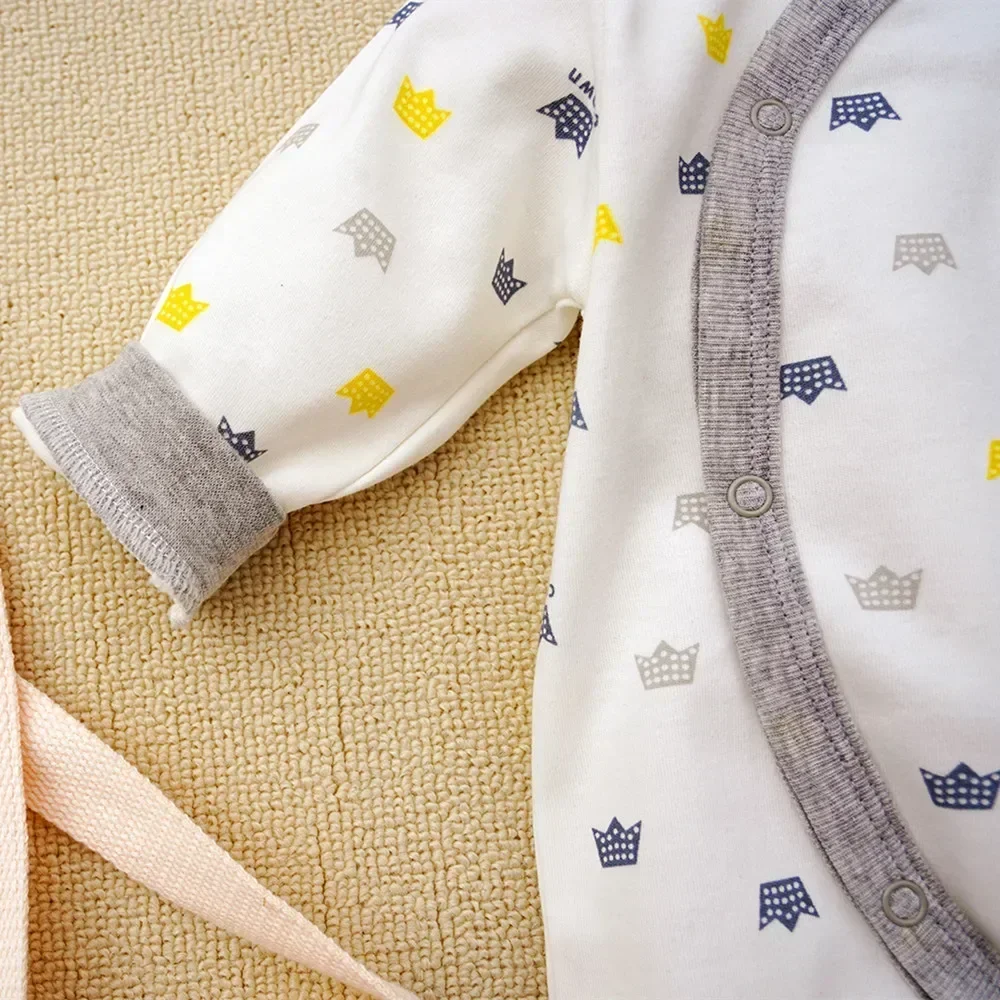 Baby Jumpsuit 3-12M Baby Boy Autumn Onesies Long Sleeve Footies Romper Newborn Bodysuit
