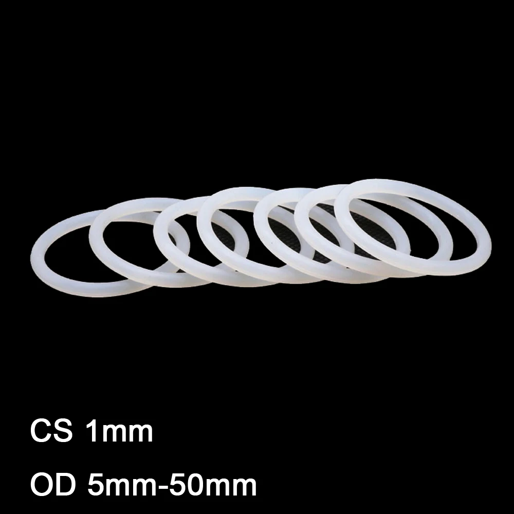 304 Stainless Steel O Rings, 5 Pack 50mm Outer Dia. 5mm Thick Welded O-rings  - Walmart.com