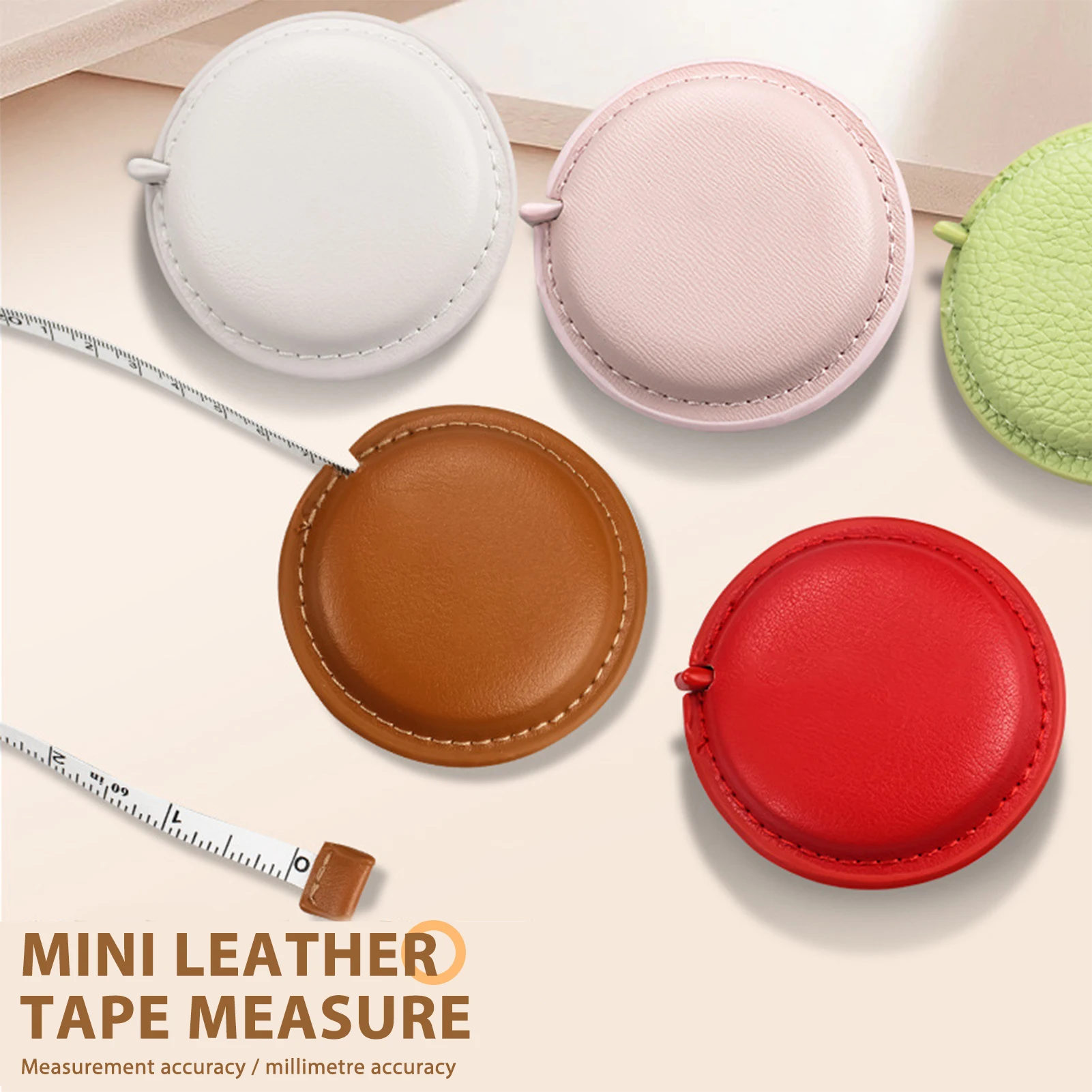 1.5m Soft Tape Measure Scale Body Sewing Flexible Tailor Ruler Centimeter Inch Portable Retractable Self-Lock Measuring Tape