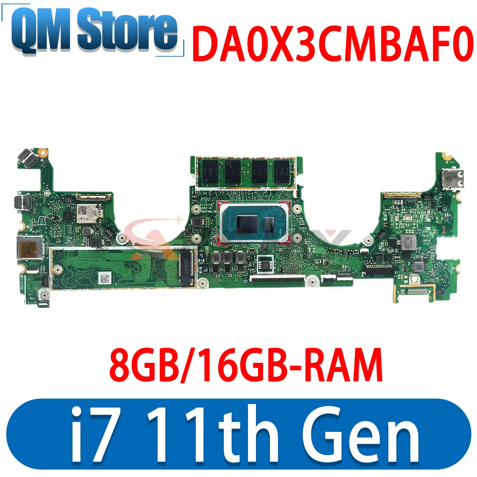 

For HP SPECTRE X360 14-EA Laptop Motherboard DA0X3CMBAF0 With I7-1165G7 CPU 16GB RAM M22177-601