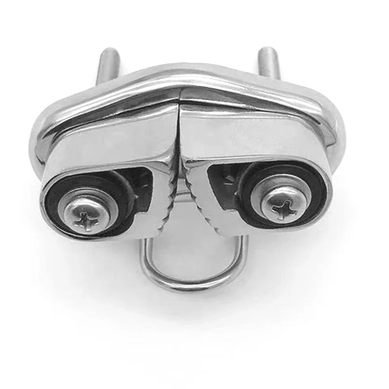 JUST N1 316 Stainless Steel Cam Cleat with Leading Ring Boat Marine