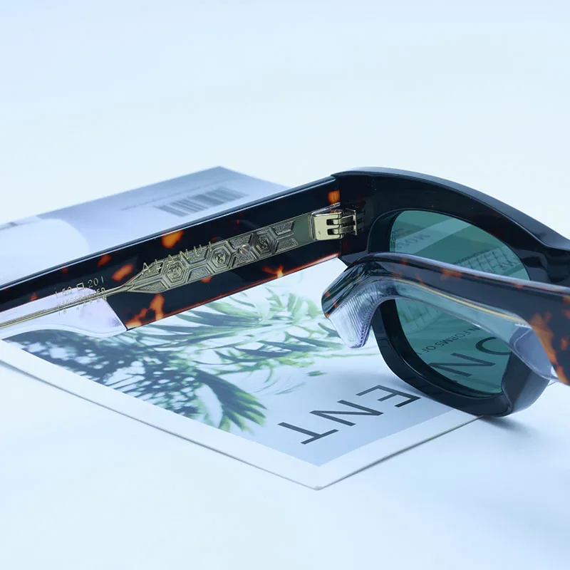 ALANUI Sunglasses Oval Thinck Acetate Sunglasses For Women Men