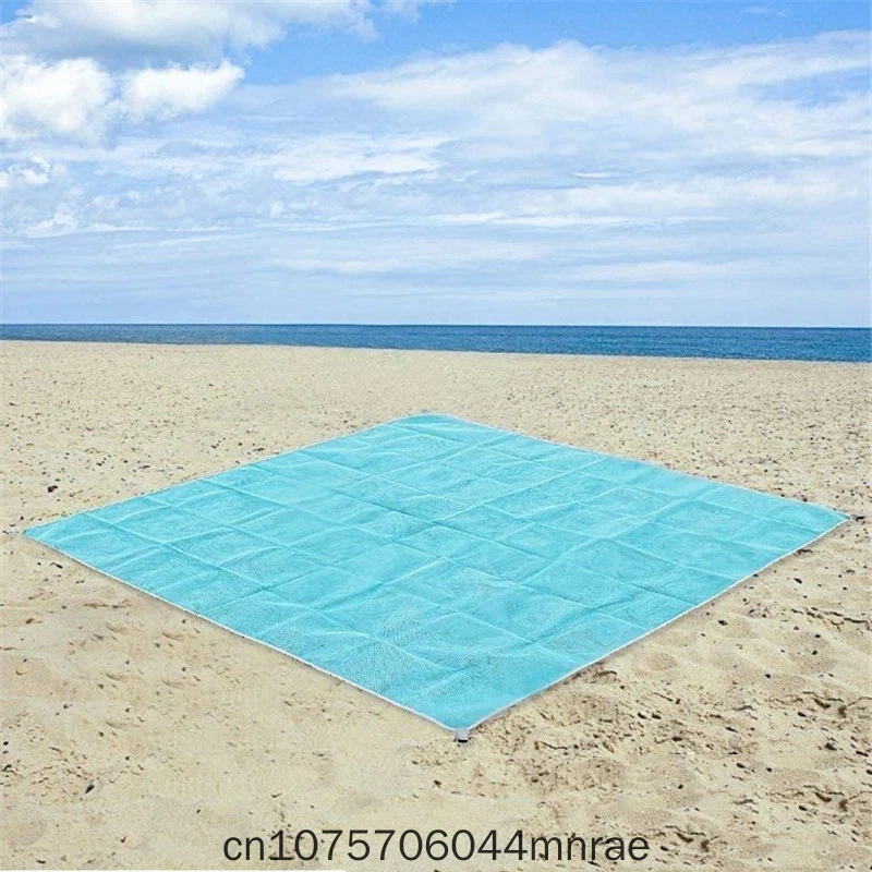 휴대용 접이식 바닥 매트, 비치 매트, 모래가 잘 통하는 비치 매트, 야외 여행, 자가 운전, 피크닉 매트, 캠핑 매트