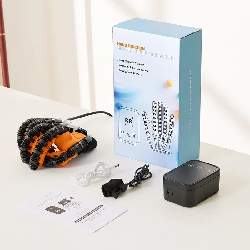 Hand Rehabilitation Robot Hand Massager Massage Gloves Braces Supports Bone Care Training Stroke Hemiplegia Finger Trainer