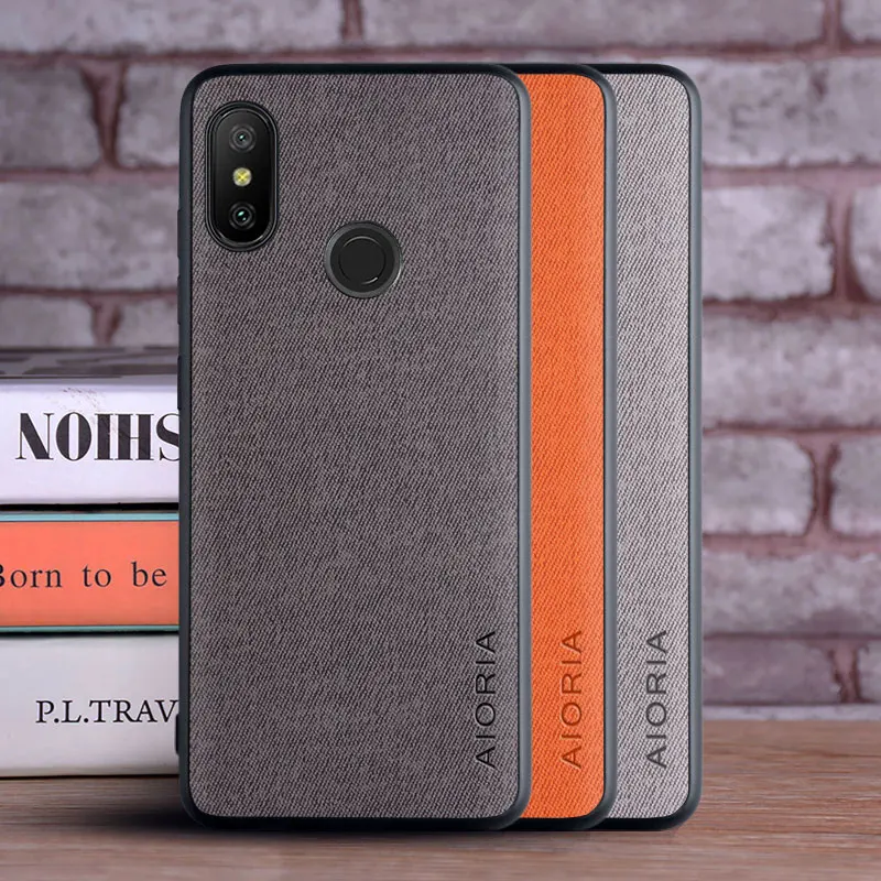 Luxury Textile Leather Skin Soft & Hard Phone Case Cover