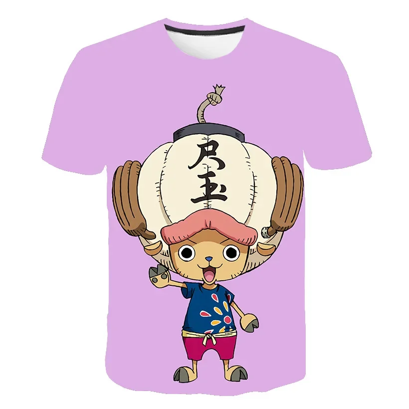 3D Print Anime One Piece T-shirt Zoro Luffy Ace Harajuku Streetwear Manga Kids Boy Girl Tops Men Womens Tee