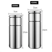 420ml Double Stainless Steel 304 Tea Vacuum Flask With Filter Leak-Proof Business Style Thermos Mug Thermal Water Bottle Tumbler 6