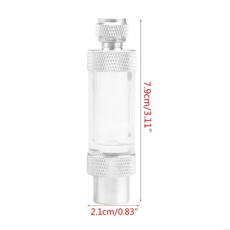J6BA Aquarium CO2 Bubble Counter Aquarium System Diffuser Regulator Reactor Aluminum Alloy Check Valve-Regulator