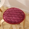 Round Velvet Seat Cushion 25-50cm Solid Color Stool Seat Mat Thick  Soft Chair Pads Portable Outdoor Kindergarten Stool Cushion 3