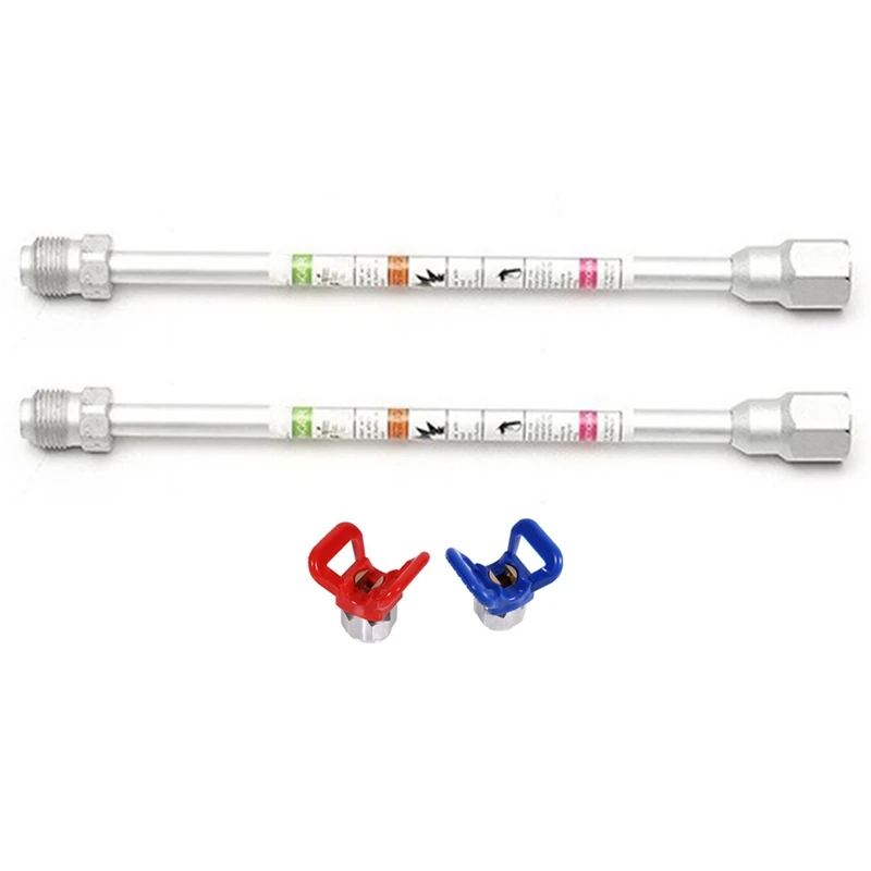 

2 Pcs Airless Paint Sprayer Extension Pole Rod Spray Aluminum Alloy For Airless Paint Sprayer Airless Paint Sprayer Nozzle