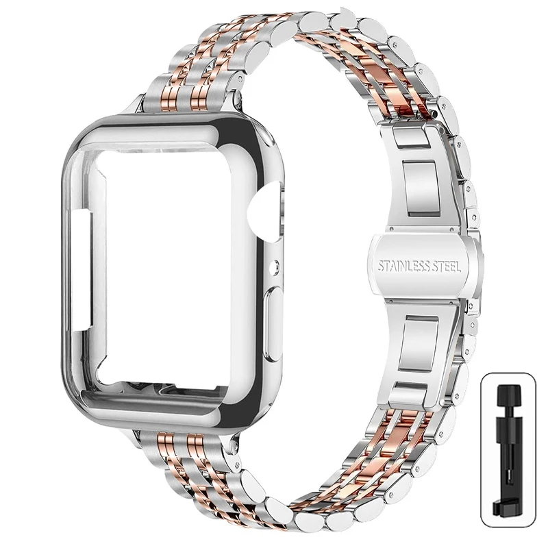 Premium Metal Band with TPU Case