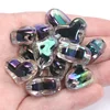 Transparent Black Love Heart Beads 2