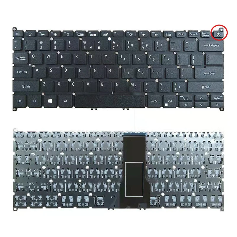 Inglês Computador Portátil Teclado Retroiluminado para Acer Swift Sf31454 Sf314-54g Sf11432 Eua Substituição Teclados Luz Sv3p-a80bwl Sf314 - Imagem 3