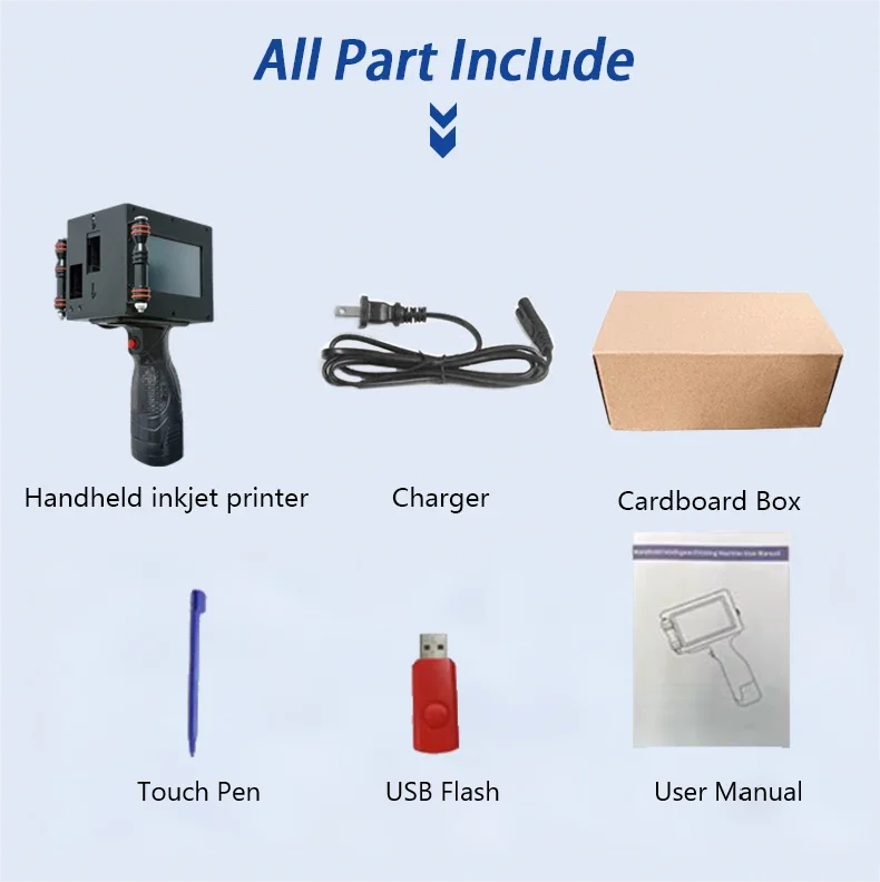 530PLUS 50mm Portable Handheld Thermal Inkjet Printer QR Barcode Batch Number Lo