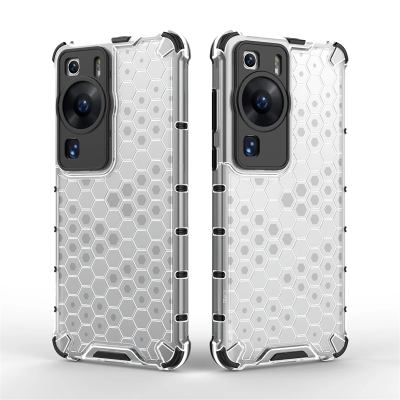 Per Huawei P60 Pro Cover Huawei P60 Pro Capas Armor A Nido D'Ape Antiurto Paraurti Trasparente Cover Trasparente Huawei P60 Pro Fundas
