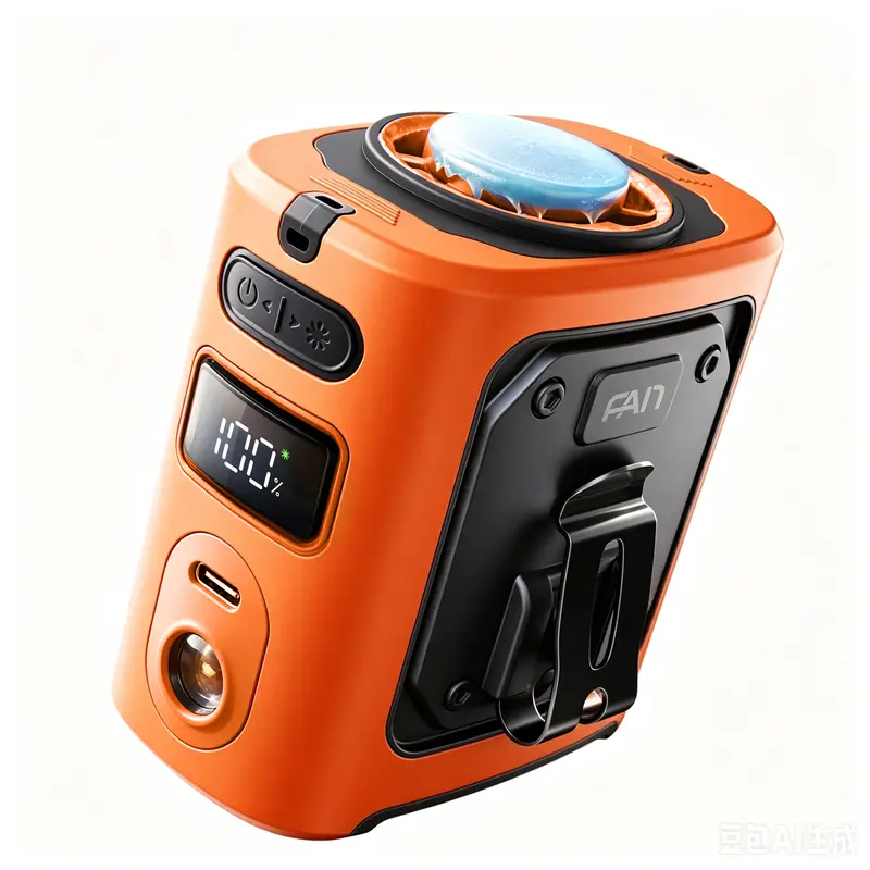 MUXNW Ventilador Waistban Rechargeable Clip-On Waist Fan with Ice Cooling Plate, 8000mAh Portable Hands-free Belt Fan for Campin - Image 7