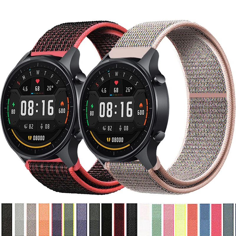 Correa de nailon para Xiaomi Mi Watch, pulsera Amazfit PACE GTR 2E, 47MM, Stratos 3 2| | - AliExpress