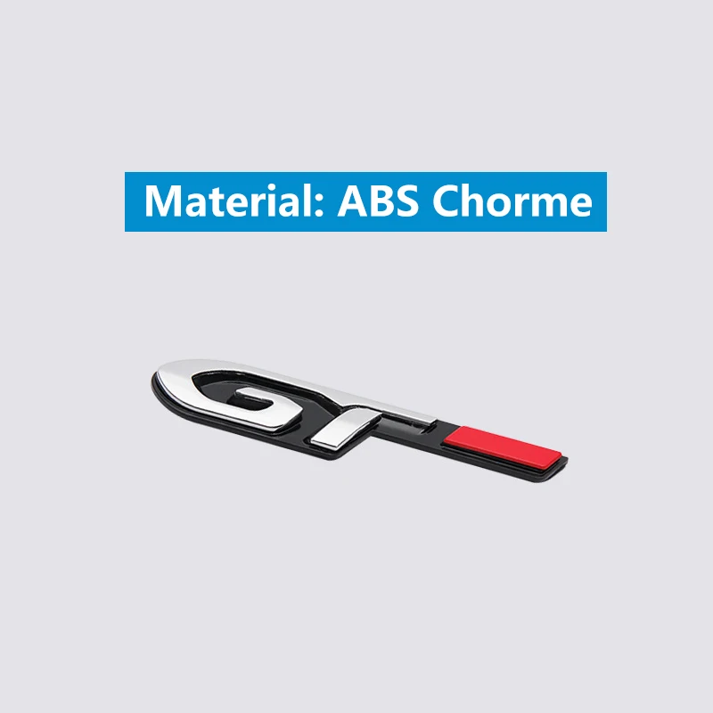 Décoration Voiture Style Oem Autocollant Peugeot 3008/5008 GT 2017-2020 - Badge Latéral Métal - Adhésif 3M Sticker Emblème GT Origine