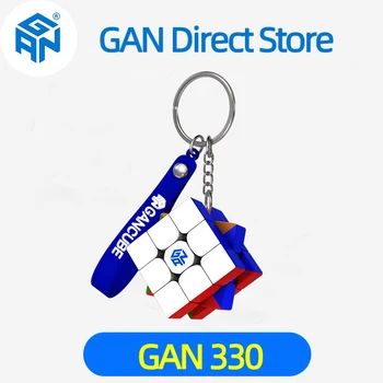 GAN 330 Keychain Cube 3x3x3 gan330 Mini Speedcube Stickerless 3x3 Speed Cube Professional Magic Cube Puzzle Toys 1