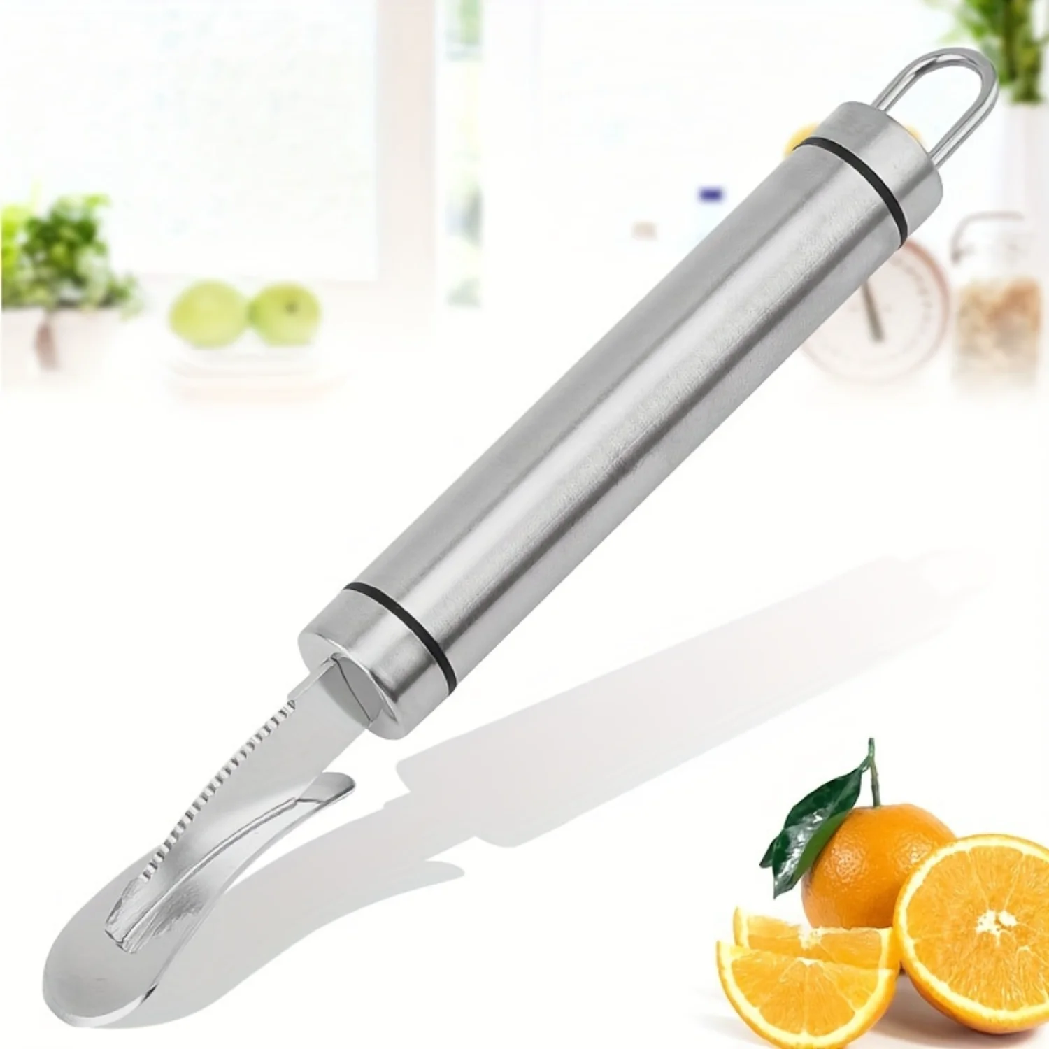 Steel Orange Peeler Curved Handle Cutter for Easy Peeling and Slicing
