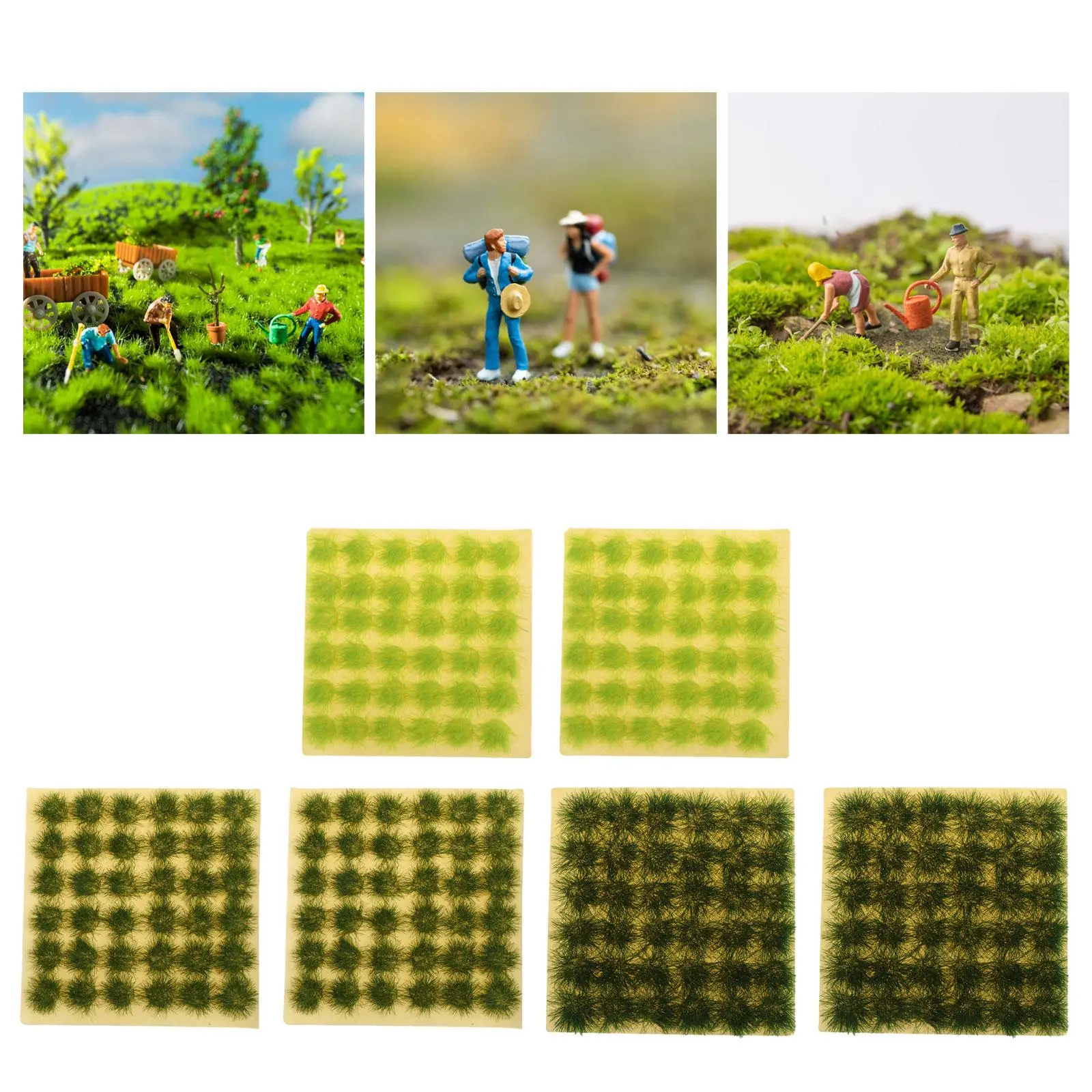 장 클러스터 잔디 장면 모델, 건축 모델, 마이크로 풍경