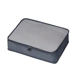 Versatile Travel and Home Storage Organizer Bag - Large Capacity with Mesh Compartments - L (Grey)