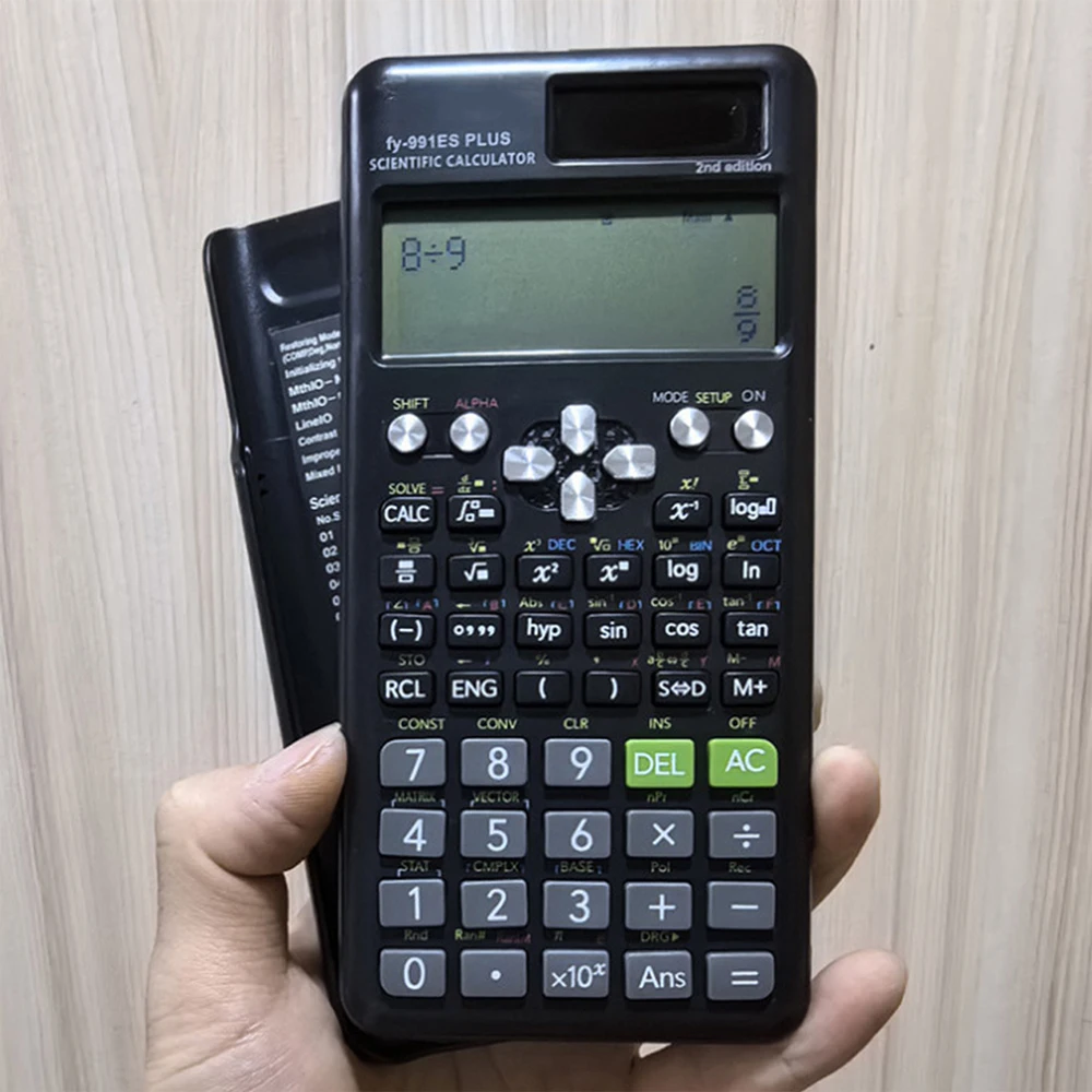 991EX Scientific Calculator Original Digital Display 696 Functions For High School University Solar 1-10pc scientific calculator