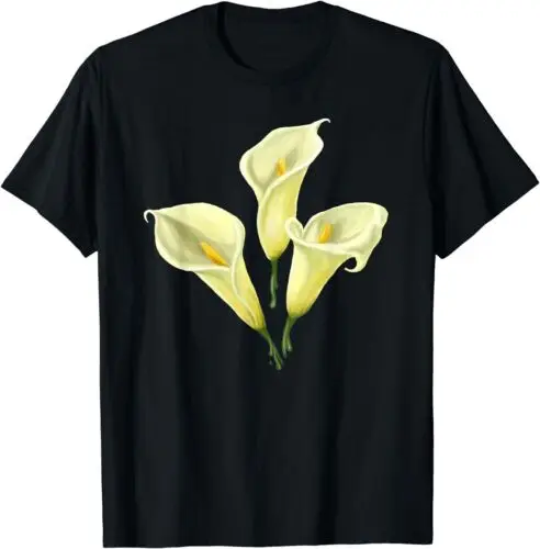 

Calla Lilies Цветочная Акварельная Весенняя футболка с лилией День благодарения