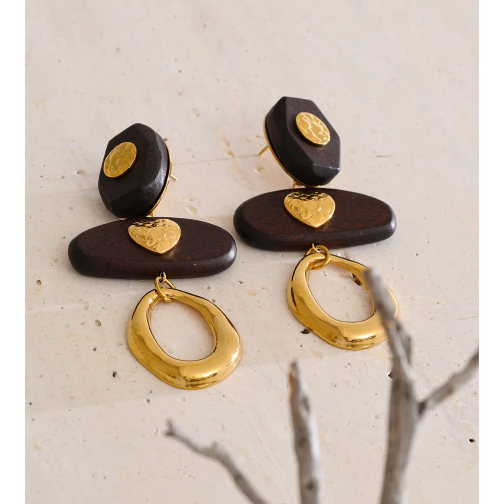 Yhpup Earrings Autumn Winter Style Office Lady