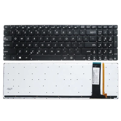 French AZERTY Français Keyboard For ASUS K550JK K550JX K550L K550la Black With Red Letters P1052712