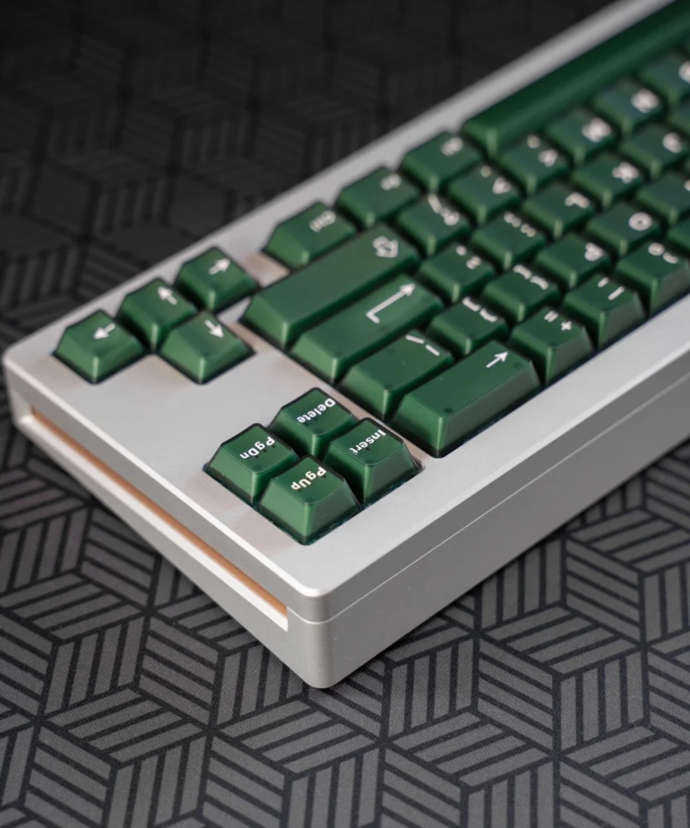 Echome-emerald Jade Tema Keycap Grupo Abs Dupla Camada Cap Teclado Translúcido Cap Key Perfil Cereja para Teclado Mecânico - Imagem 5
